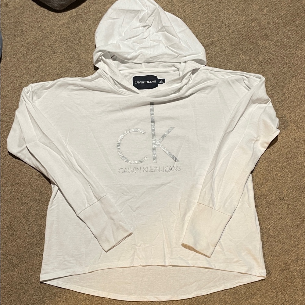 Calvin Klein White Long-Sleeve Top